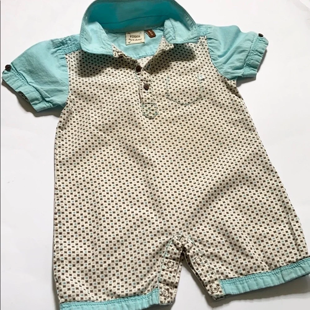 Axel & Hudson Fore! Infant Cotton Romper